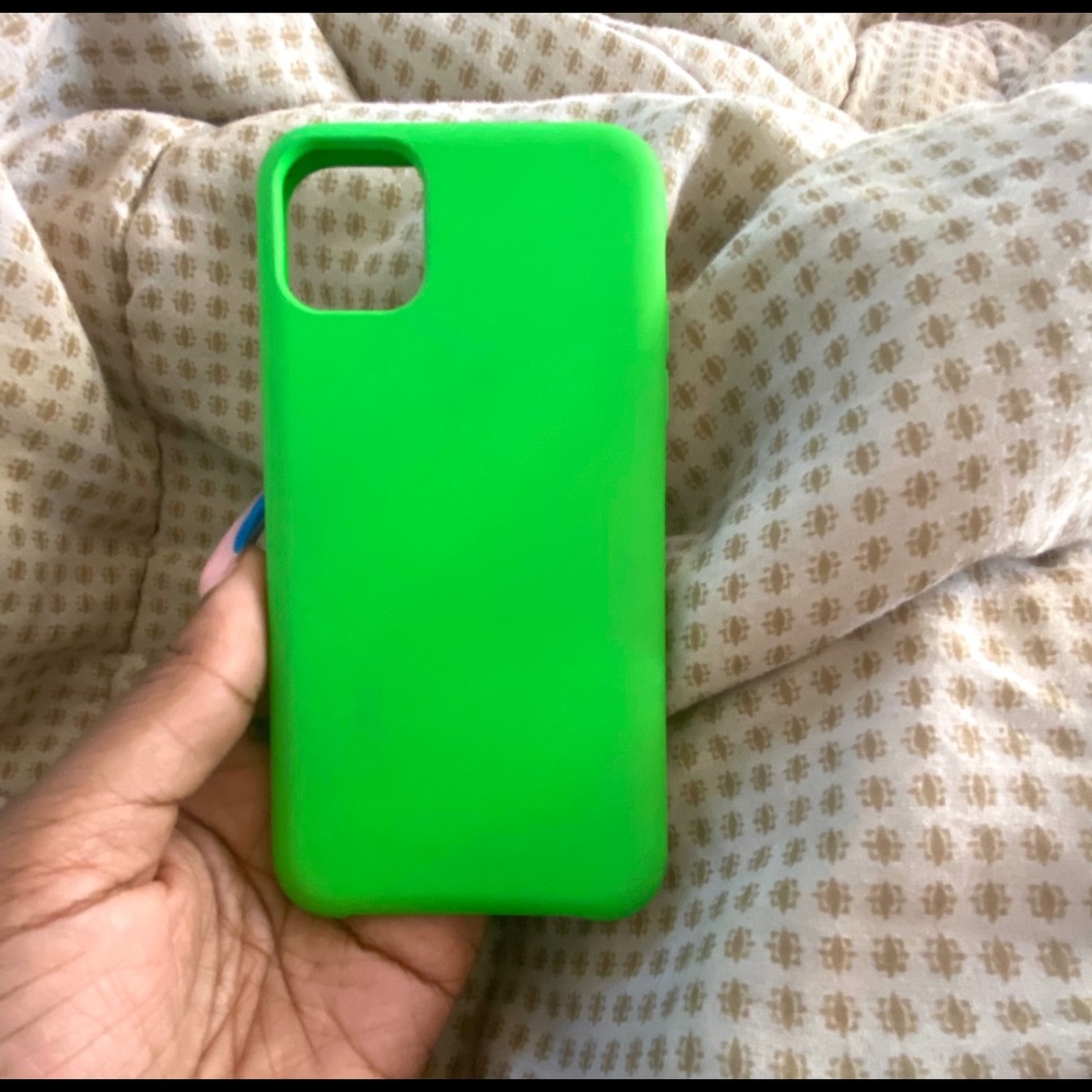 Neon green iPhone 11 case